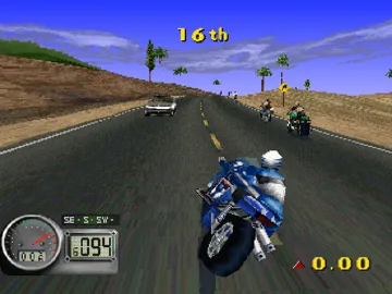 Road Rash 3D (US) screen shot game playing